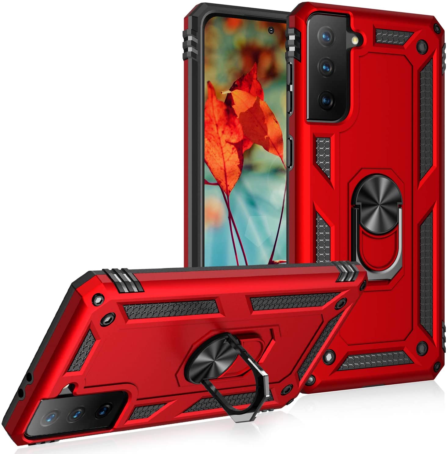 Coque hybride avec anneau pour Samsung Galaxy S21 Plus Coque hybride avec anneau pour Samsung Galaxy S21 Plus